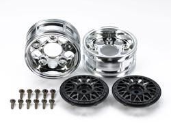 2ピースメッシュホイール(2本・ブラック) [OP-1794]