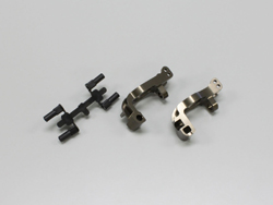 アルミフロントハブキャリアセット(L,R/ガンメタリック/MP9) [IFW412]