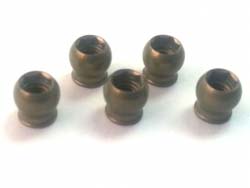 7075 アルミ5mm Hexボールスタッド長5mm(5pcs)(テフロンコーティング) [3RAC-BS5005/TE]