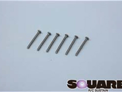 チタンヘックスボタンタッピングビス 3x25(6本入) [NTP-325]