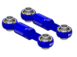 ピロボール付ショートステアリングロッド(20~25mm/ダークブルー) [STR256DB]