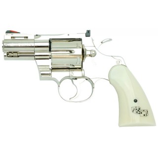 COLT パイソン SNAKE EYES 2.5inch R-model ニッケルフィニッシュ / ガスリボルバー [TNK-00823]]