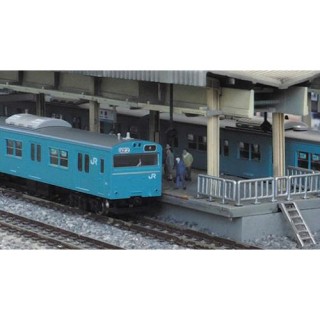 JR103系関西形 スカイブルー 高運転台車 4両編成動力付きトータルセット(塗装済キット) [1231T]]