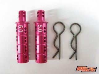 アルミアジャスタブルボディポスト 5mm用 2個入り(ピンク) [KN-BP04PI]