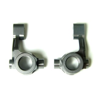 アルミステアリングナックル(ガンメタ)(CR-01用) [KM-CR-063G]]