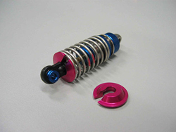 アルミロングスプリングカップ 2mmダウン(ピンク)(2個入り)(ドリパケ/D-MAXダンパー用) [KN-DP14PI]