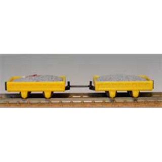 保線用トロッコ バラスト運搬車 2両入(バラスト2個付) [14020]]