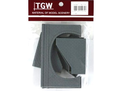 LA-34 トンネルポータル(複線用)(石積) [12434]