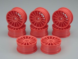 エアロ24ホイル(15本スポーク/蛍光ピンク) 8個入り [92012-8KP]