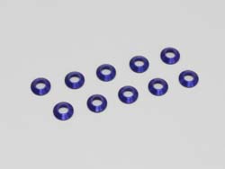 【アウトレット品】 M3×6 テーパーワッシャー(ブルー/10pcs) [W0141V]]]