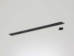 カラーアンテナ 黒 キャップツキ(4pcs) [1708]