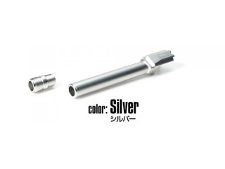 東京マルイ ガスブローバック M&P9L専用 メタルアウターバレルSAS(14mm逆ネジ・CCW)(シルバー) [LL-15502]