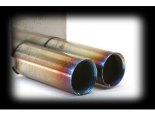 ダミーマフラー2本出し(SUS304焼き入れ済) [PA064]