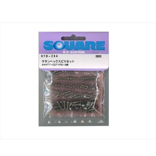 チタンヘックスビスセット(タミヤ TT-02 TYPE-S用) [STD-254]]