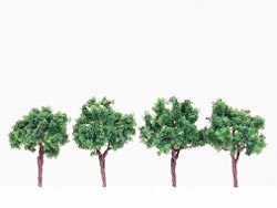 樹木 広葉樹 深緑色 50mm(4本入り) [CT-0016]