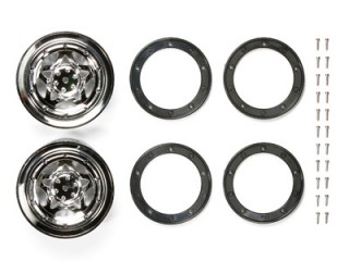 CR-01 メッキペンタグラムホイール(オフセット+5) 2本 [OP-1493]