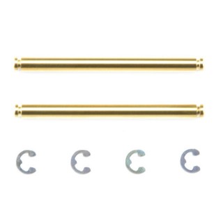 Mシャーシ 3×37mm チタンコートサスシャフト(2本) [OP-1212]]