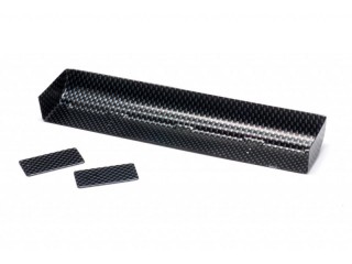 1/10ツーリングカー用 ハイダウンフォースウイング IFMAR 規格サイズ(カーボンプリント/カット済) [No.27020]