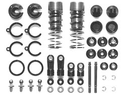 ローフリクションアルミダンパーセット(四駆・FF・ツーリングカー&ラリーカー用) [OP-155]