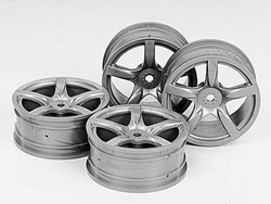 5本アーチスポークホイール(銀) 4本(24mm/±0) [SP-1072]