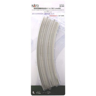 複線高架曲線線路 414/381mm45° ＜WR414/381-45VS＞(2pcs) [20-544]]