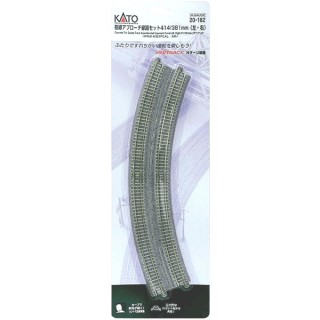 複線アプローチ線路セット 414/381mm(左・右) ＜WR414/381PCAL・AR＞ [20-182]]