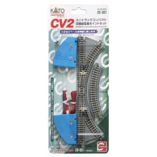 CV2 ユニトラックコンパクト 交換線電動ポイントセット [20-891]]