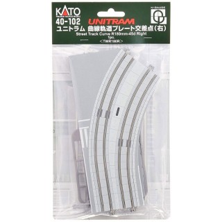 ユニトラム 曲線軌道プレート交差点・右 ＜TWR180R＞ [40-102]]