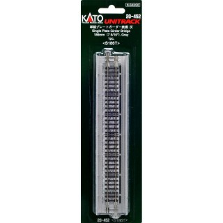 単線プレートガーダー鉄橋 灰 186mm ＜S186T＞(1pc)  [20-452]]