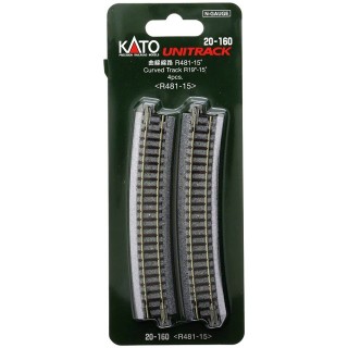 曲線線路 R481-15° ＜R481-15＞(4pcs) [20-160]]