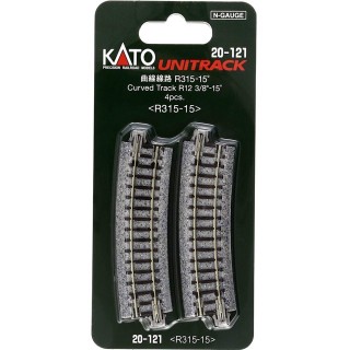 曲線線路 R315-15° ＜R315-15＞(4pcs) [20-121]]
