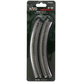 曲線線路 R249-45° ＜R249-45＞(4pcs) [20-100]]