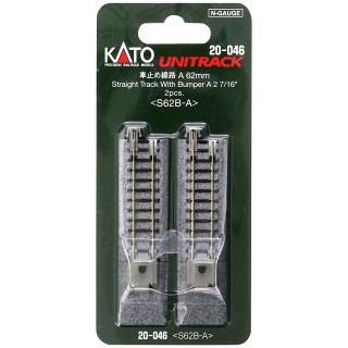 車止め線路A 62mm ＜S62B-A＞(2pcs) [20-046]]