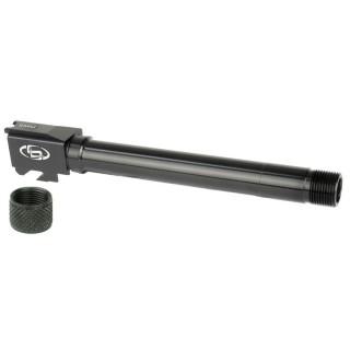 東京マルイ M&P9L PC StormLakeタイプ サイレンサー対応アルミアウターバレル BK(14mm正ネジ) [DET-OB-TM30BK]]