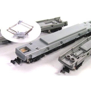 床下台車セット 冷房車 基本4両用(動力なし)(EVOシリーズ) [7502]]