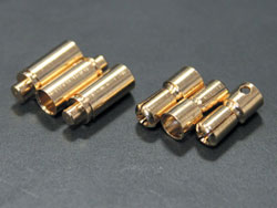 3.5Φ バレットプラグ 3ペア(モーター用) [PJ-C027]