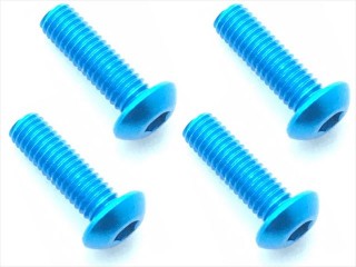 70-75ジュラルミンヘックスボタンビス 3×10(タミヤブルー) 4本入 [NAR-310TB]