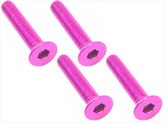 70-75ジュラルミンヘックス皿ビス 3×16(ピンク) 4本入 [SAR-316PK]