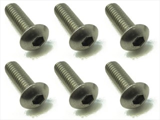 チタンヘックスボタンビス 4×12 6本入 [NTR-412]