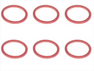 1/12レーシング用リア車幅調整カラー 0.5t(6個入) レッド [SGE-4805R]