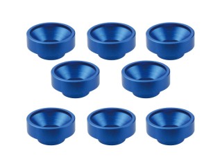 アルミボス付皿ワッシャー サーボ用ヨコモブルー(8pcs) [SGE-119BY]