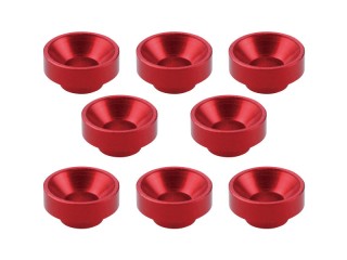 アルミボス付皿ワッシャー サーボ用レッド(8pcs) [SGE-119R]