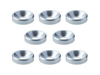 アルミ皿ワッシャー外径大 M3(シルバー) 8個入 [SGE-15S]