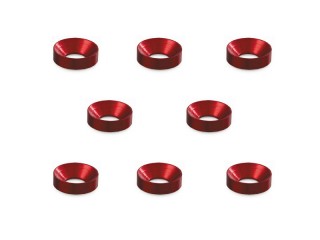 4ｍｍ アルミサラワッシャー レッド [SGE-16R]