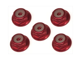アルミフランジナイロンナット 2mm(レッド) 5個入 [SGE-12FR]