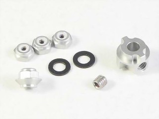 ミニッツ2WD用パーフェクトホイルクレビスセット(シルバー) [QT-080804-SL]