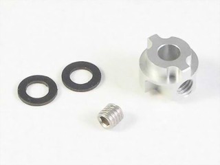 ミニッツ2WD用左後輪ホイールストッパー(シルバー) [QT-080801-SL]