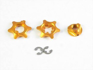 ミニッツ 超軽量デフハウジング3点セット(ゴールド) [QT-081101-GD]