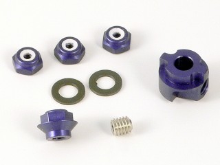 ミニッツ2WD用パーフェクトホイルクレビスセット(ブルー) [QT-080804-BL]