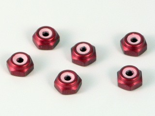 M2 セルフロッキングナット(レッド) [QT-080803-RD]